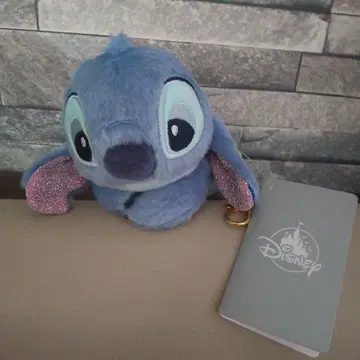 디즈니 스토어 스티치 봉제 인형 키체인 Shiny Disney