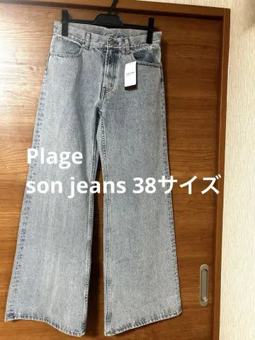 새상품 Plage son jeans 색스 블루 38 사이즈