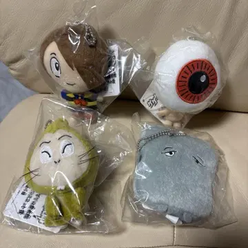 [미개봉 새상품] 게게게의 기타로 봉제 인형 마스코트 4체 세트