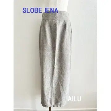 SLOBE IENA 스트라이프 I 라인 스커트 M 베이지 54617