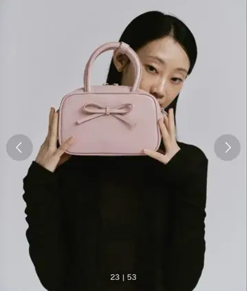 fekete 리본 핸드백
