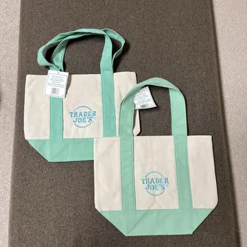 TRADER JOE'S 한정판 미니 토트백 2개 세트
