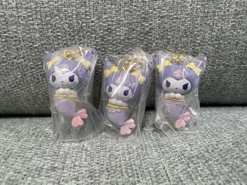 산리오 머메이드 스윙 키링 쿠로미 3개 세트