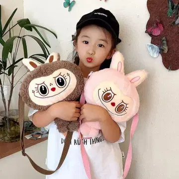LABUBU 애니멀 디자인 숄더백 핑크