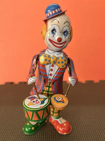 양철 완구 CLOWN DRUMMER