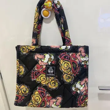 HYSTERIC MINI 히스미니 스퀘어 백 블랙 퀼팅