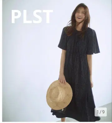 PLST 도트 원피스 블랙 S 사이즈