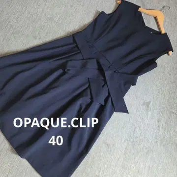 새상품 OPAQUE.CLIP 네이비 슬리브리스 원피스 40 포멀 L