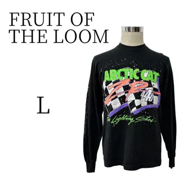 새상품급 FRUIT OF THE LOOM 블랙 긴팔 티셔츠 L