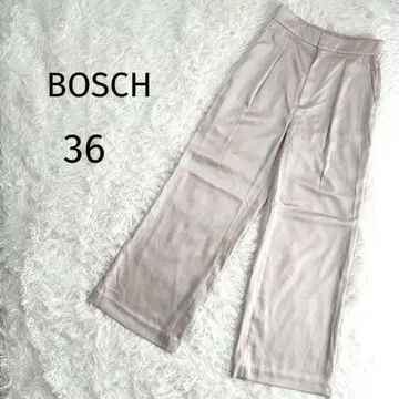슬림 레그 보쉬 BOSCH 고급스러운 와이드 팬츠 36 예쁜 내추럴