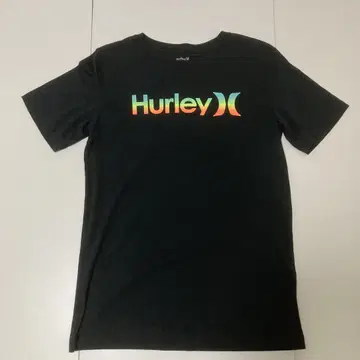 할리 HURLEY 티셔츠 블랙 로고 심플 스케이트보드 바이크 미