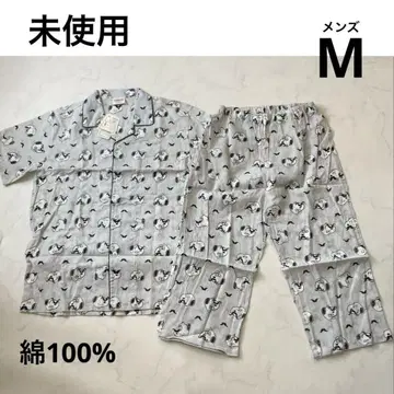 미사용 새상품 남성용 M 스누피 파자마 반팔 여름 어버이날 면 100