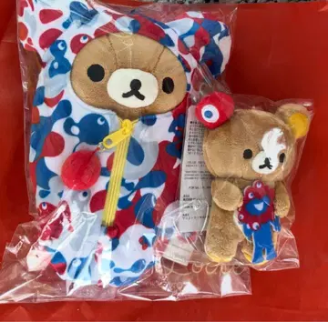 리락쿠마 밈쿠밈쿠 오사카 간사이 엑스포 봉제 인형 2종 세트