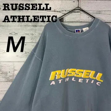 RUSSELL ATHLETIC 러셀 로고 맨투맨 M 블루