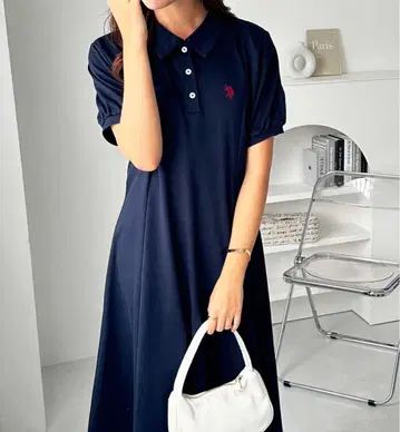 GeeRA 별주 [U.S. POLO ASSN.] 폴로 카라 원피스