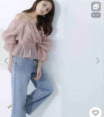 내추럴 뷰티 베이직 페플럼 블라우스