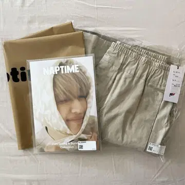 [ LOOK BOOK 포함 ] naptime 하프 팬츠 베이지 M 사이즈