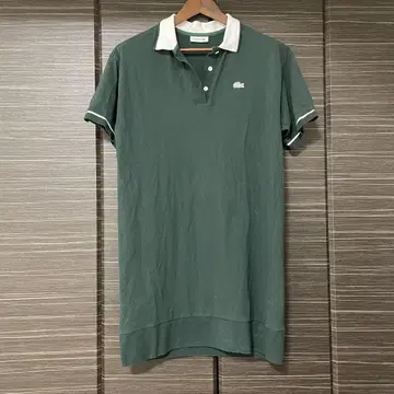 Lacoste 그린 피케 셔츠 미니 원피스
