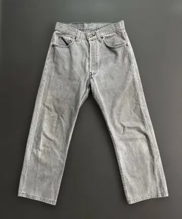 80년대 USA제 Levi's 리바이스 그레이 스트레이트 데님 빈티지
