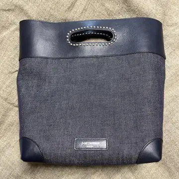J&M DAVIDSON 네이비 핸드백