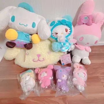 봉제 인형 참 해피 복권 마스코트 마루모후비요리 키티 쿠로미