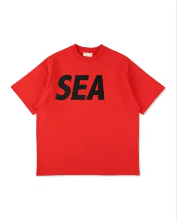 WIND AND SEA 티셔츠 빨간색