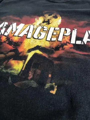 anvil DAMAGEPLAN 스컬 프린트 T셔츠 블랙 M