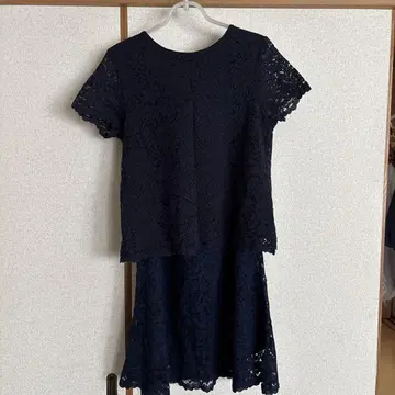 네이비 레이스 셋업