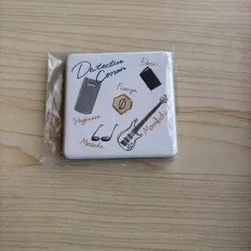 미개봉 새상품 명탐정 코난 인조 가죽 거울 경찰 학교 조 7x7cm
