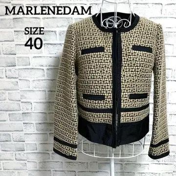 [ MARLENEDAM ] 마를렌담 블랙 브라운 노카라 자켓