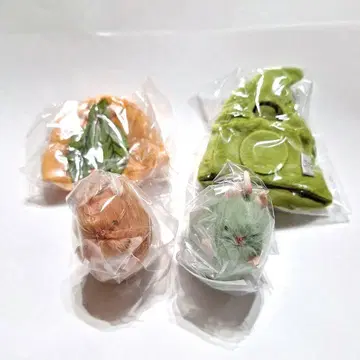 쥐 봉제 인형 & 의상 컬렉션 2 당근, 콩 세트 가챠