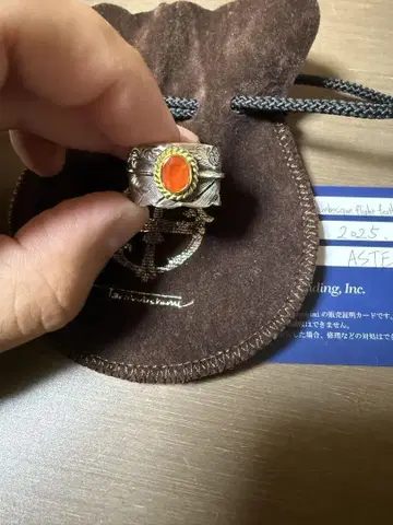 가격 인하 가능  와시미 타로  아라베스크 페더  파이어 오팔 반지