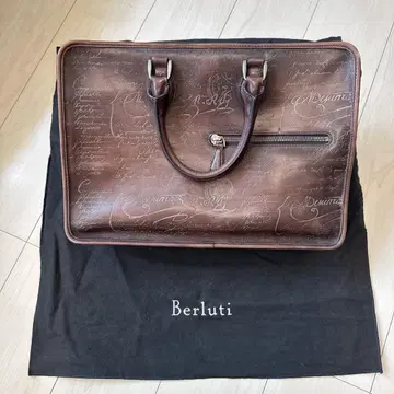 벨루티 Berluti 브라운 가죽 비즈니스 백