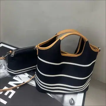 스트라이프 디자인 토트백