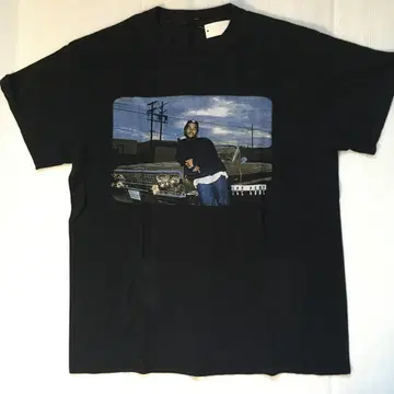 아이스 큐브 ICE CUBE M 정도 래퍼 티셔츠 블랙