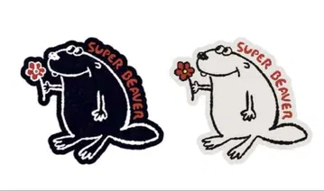 Super Beaver 와펜 네이비 화이트