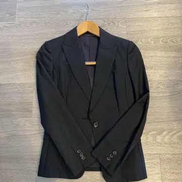 UNITED ARROWS 다크 그레이 스트라이프 자켓 36