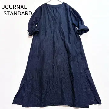 JOURNAL STANDARD 저널 스탠다드 린넨 원피스 블랙