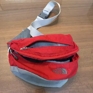 THE NORTH FACE 바디백 레드/그레이