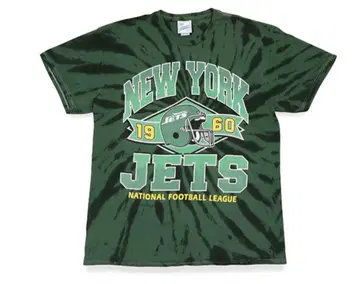 NEW YORK JETS VINTAGE TUBULAR T셔츠 타이다이