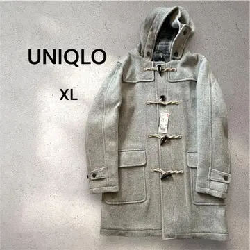 [새상품] UNIQLO 그레이 더플 코트 울 블렌드 XL