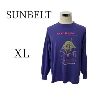 새상품급 SUNBELT 선벨트 보라색 긴팔 티셔츠 상의 XL(LL)