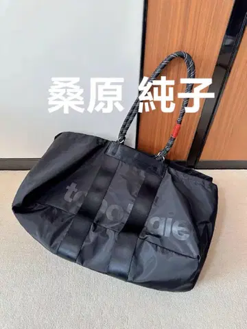 블랙 나일론 보스턴 백 대용량