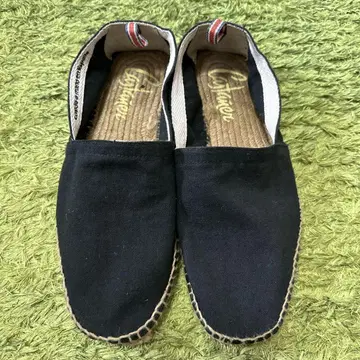 블랙 캔버스 에스파드리유 슬립온 28