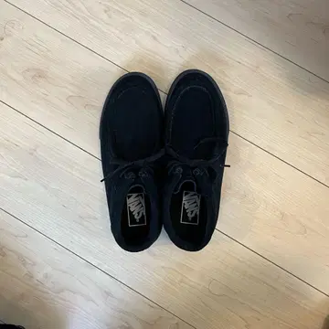 VANS 카버 블랙 스웨이드 하이컷 26cm