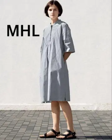 MHL 그레이 반팔 원피스