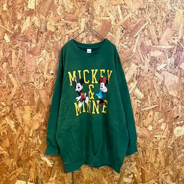 RODEO CROWNS 맨투맨 미키 미니 디즈니 그린