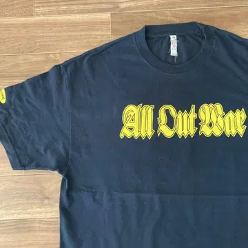 ALL OUT WAR 티셔츠 무토 케이지 프로레슬링 레어 90년대