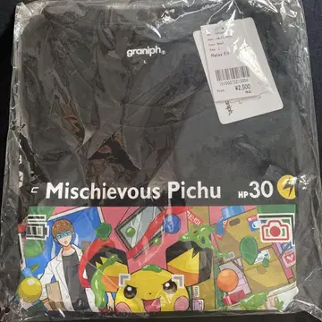 graniph Mischievous Pichu 티셔츠 L 사이즈
