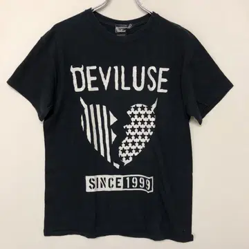 Deviluse 남성용 스트릿 스케이트 구제 의류 빅 프린트 티셔츠